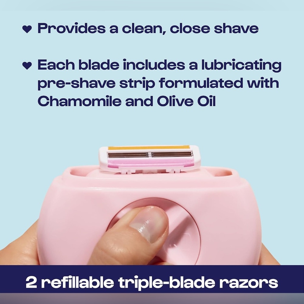 Alleyoop Portable Travel Razors for Women - On-The-Go Mini Triple-Blade Razor - Picture 3 of 12